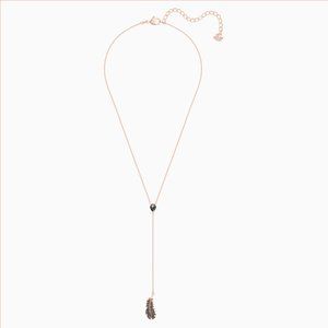 Swarovski Naughty Y Necklace, Rose-gold